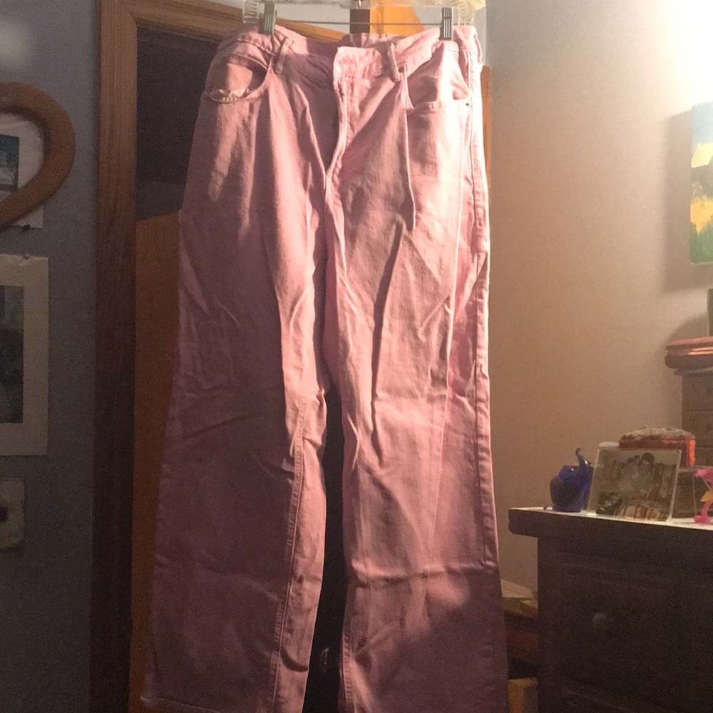 Old Navy Pink Flare & Wide Leg Jeans